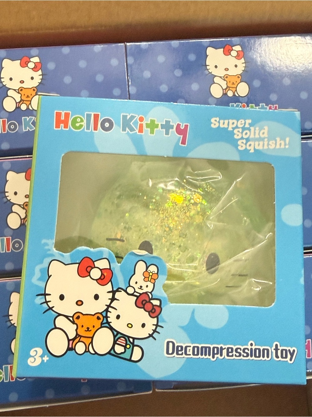 Hello Kitty random color  Glitter Squish Decompression Toy